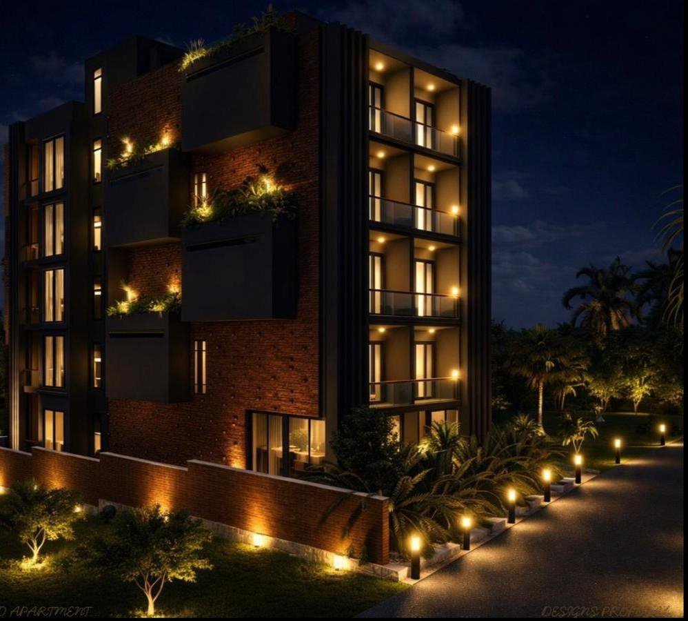 Dhahabu Apartments, luxury apartments for sale in Masoro, Kigali, at night
